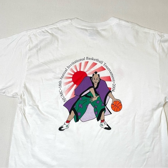 VTG Asian basketball graphic t shirt large - Picture 6 of 10